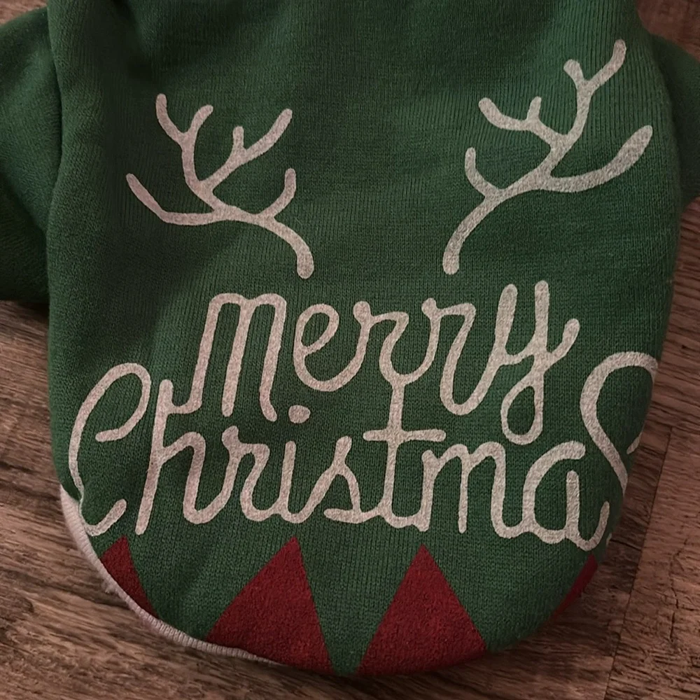 “Merry Christmas” super cute dog sweater